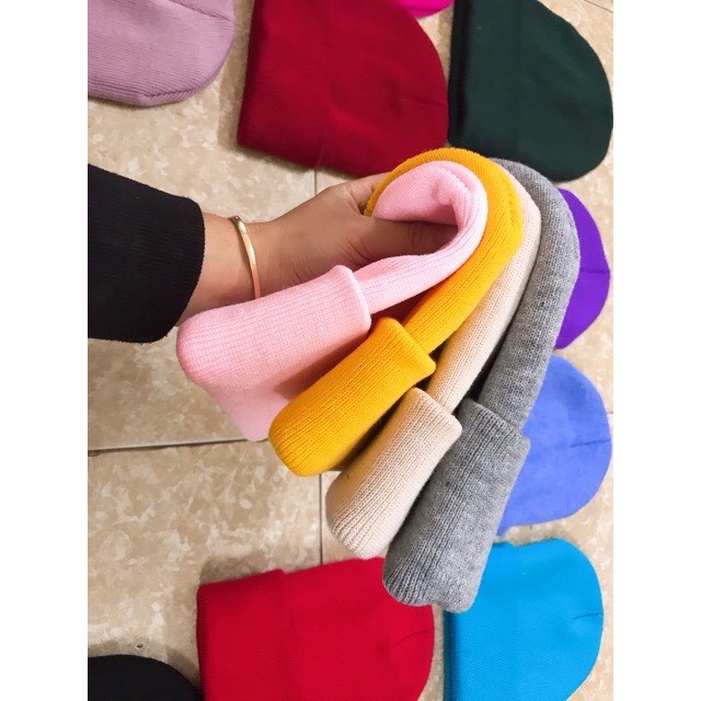 Mũ Len Beanie Nam Nữ Nhiều Màu