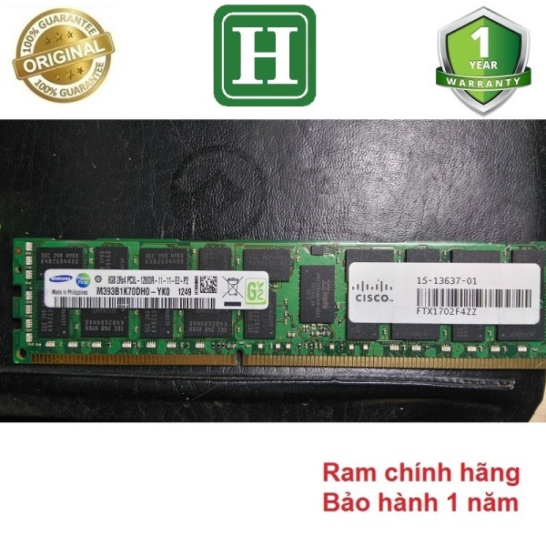 Ram Server DDR3 8GB ECC REG bus 1600 /12800R tháo máy bảo hành 1 năm, không dùng cho máy bàn PC thường