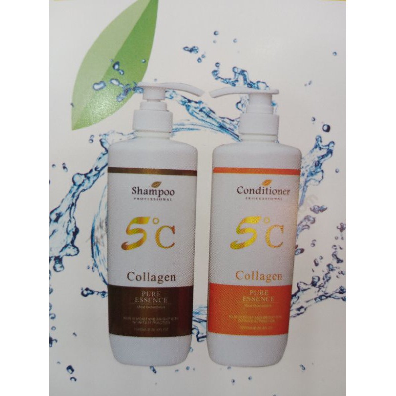 Cặp dầu gội 5C Collagen 1000ml