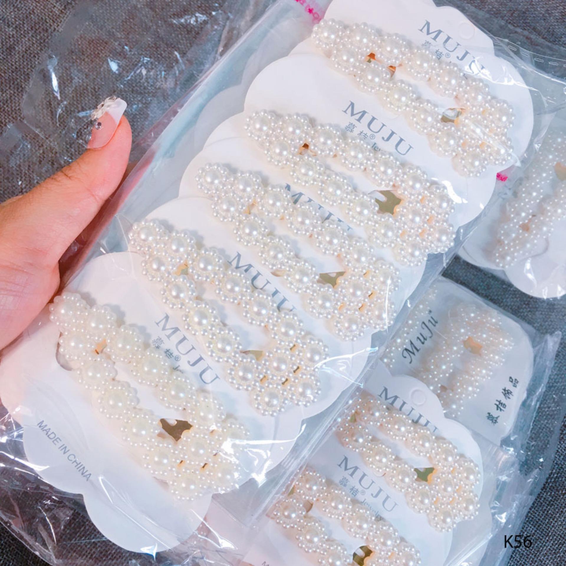 Kẹp tóc đính hạt siêu hot Hàn Quốc K56 - Long Tien