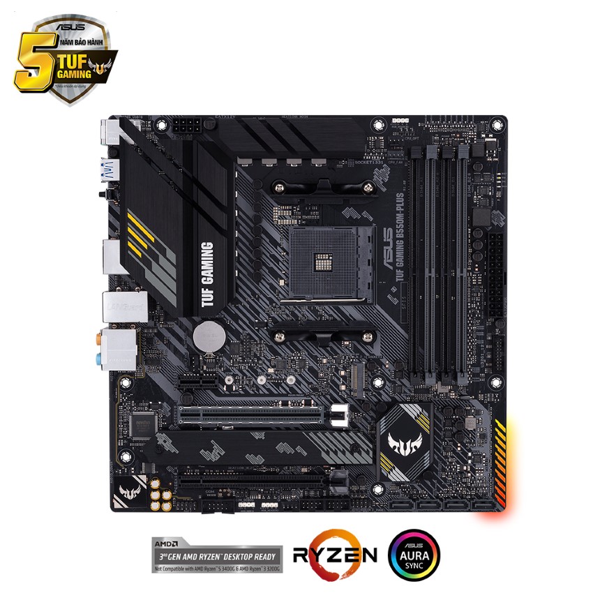 [Trả góp 0%]Mainboard ASUS TUF GAMING B550M-PLUS (AMD B550 Socket AM4 m-ATX 4 khe RAM DRR4)