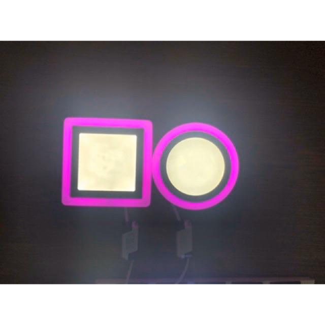 Đèn led ốp trần viền màu 12+6W