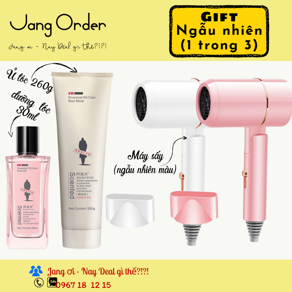 [Dòng thường] Bộ dầu gội + Dầu xả Adolph