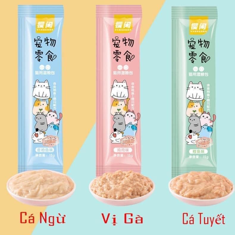 Súp thưởng SHIZUKA thơm ngon hấp dẫn cho mèo 15gr