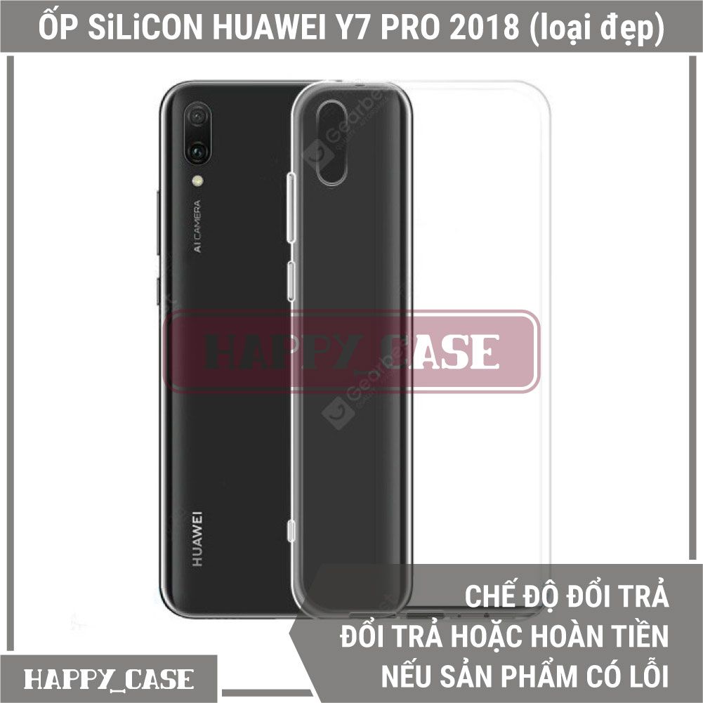 Ốp Lưng Điện Thoại Huawei Y7 Pro 2018 (Loại Đẹp) Thin Transparent Silicon