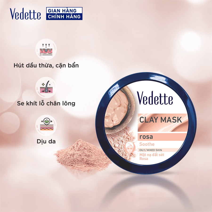 Vedette Rosa Clay Mask 145g