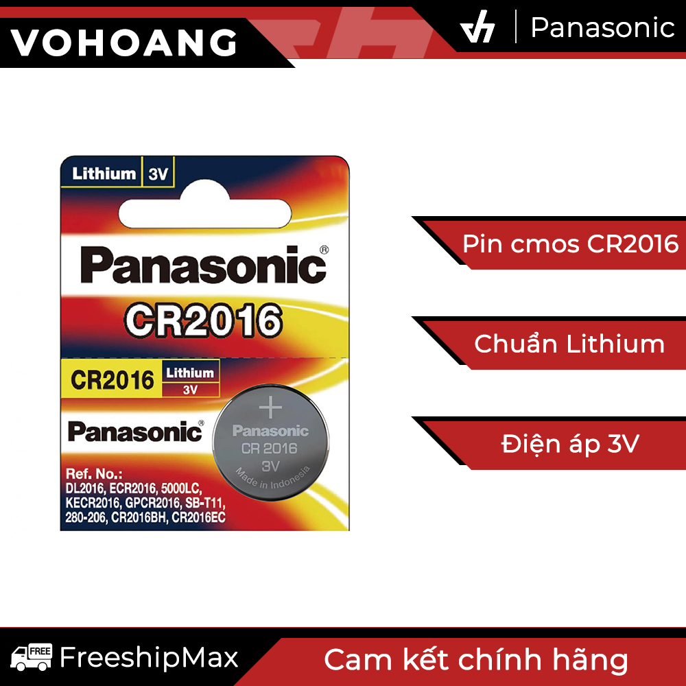 Pin điều khiển cr2016 - panasonic 2016 lithium 3v chính hãng