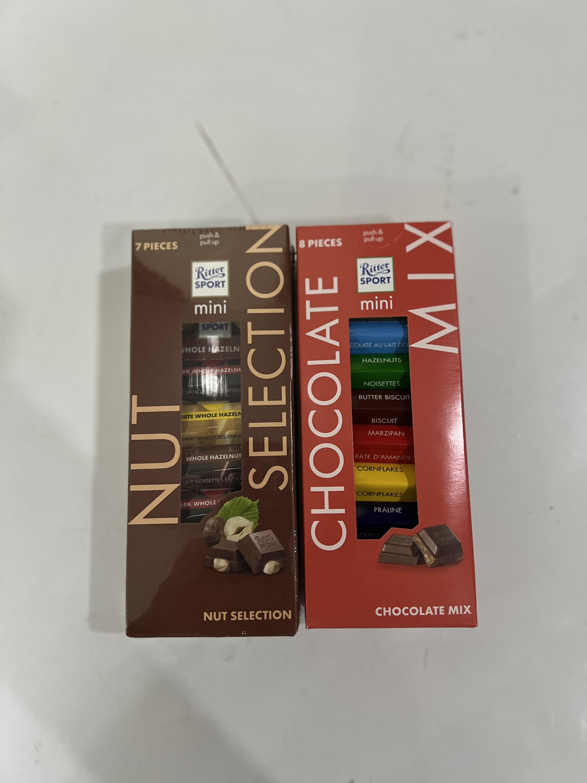 Sô cô la Ritter Sport Mix Mini Tower Chocolate 133g, Nut Selection