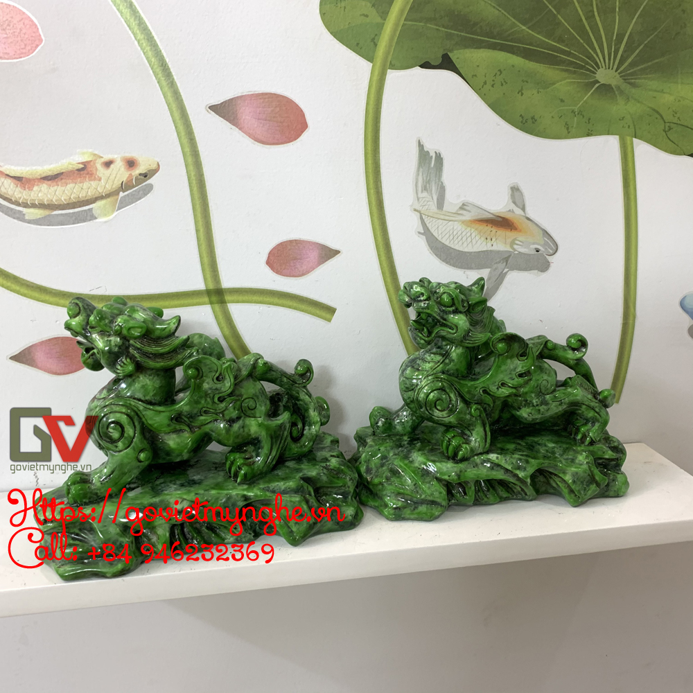 Tượng Đá Trang Trí Tỳ Hưu Phong Thủy - Đá Màu