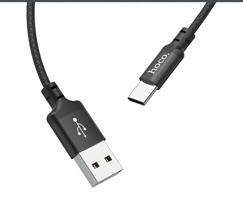 Cáp sạc Hoco X14 Type-C (3A, Sạc nhanh,  1 Mét)  - màu ngẫu nhiên