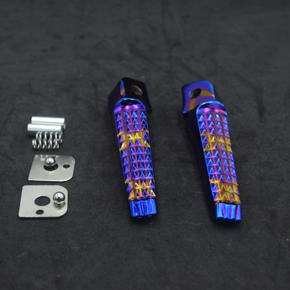 CẶP Gác chân nhôm nguyên khối cho XE MÁY màu TITAN ( SIRIUS, WAVE, DREAM, EXCITER ...)