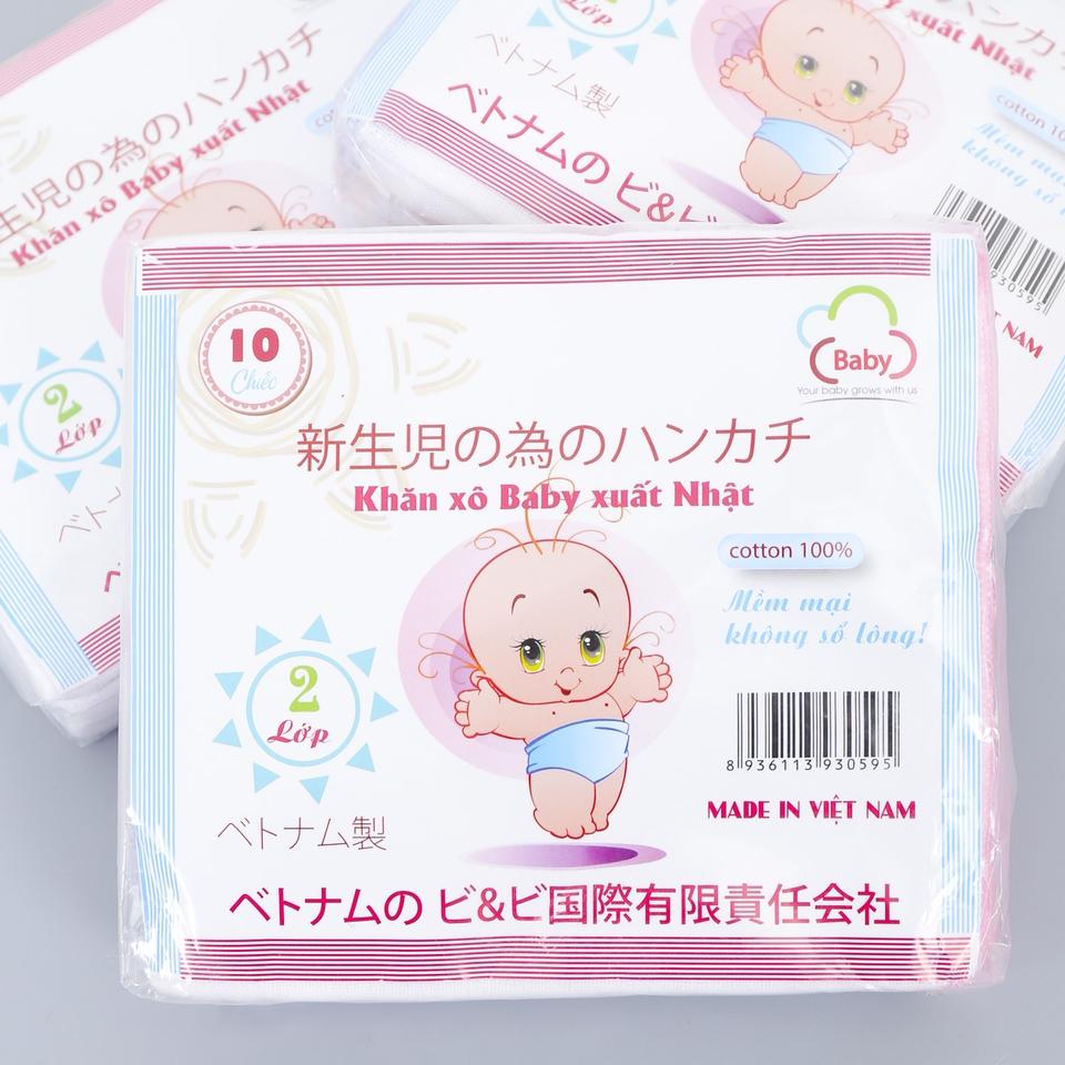 Khăn xô sữa trắng xuất nhật loai 1 ( gói 10 cái )