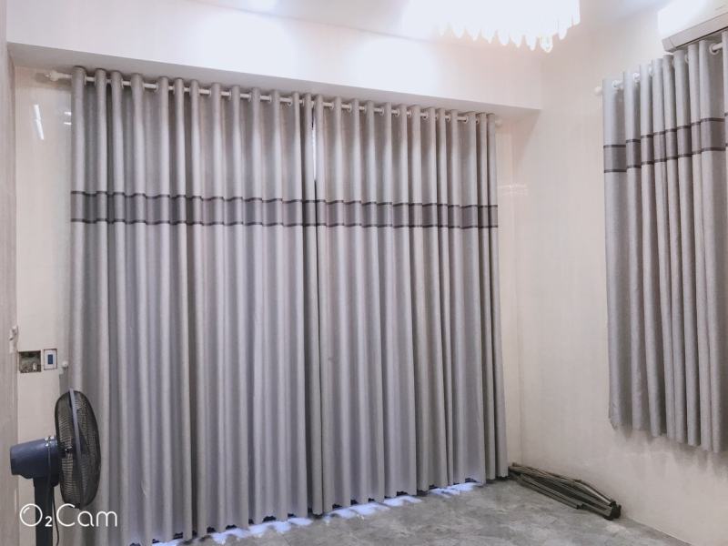Rèm Cửa Chính may sẵn - 190x270 cm Hoàng Yên - Chống Nắng Trơn Khoen Lỗ Cao Cấp R1-29