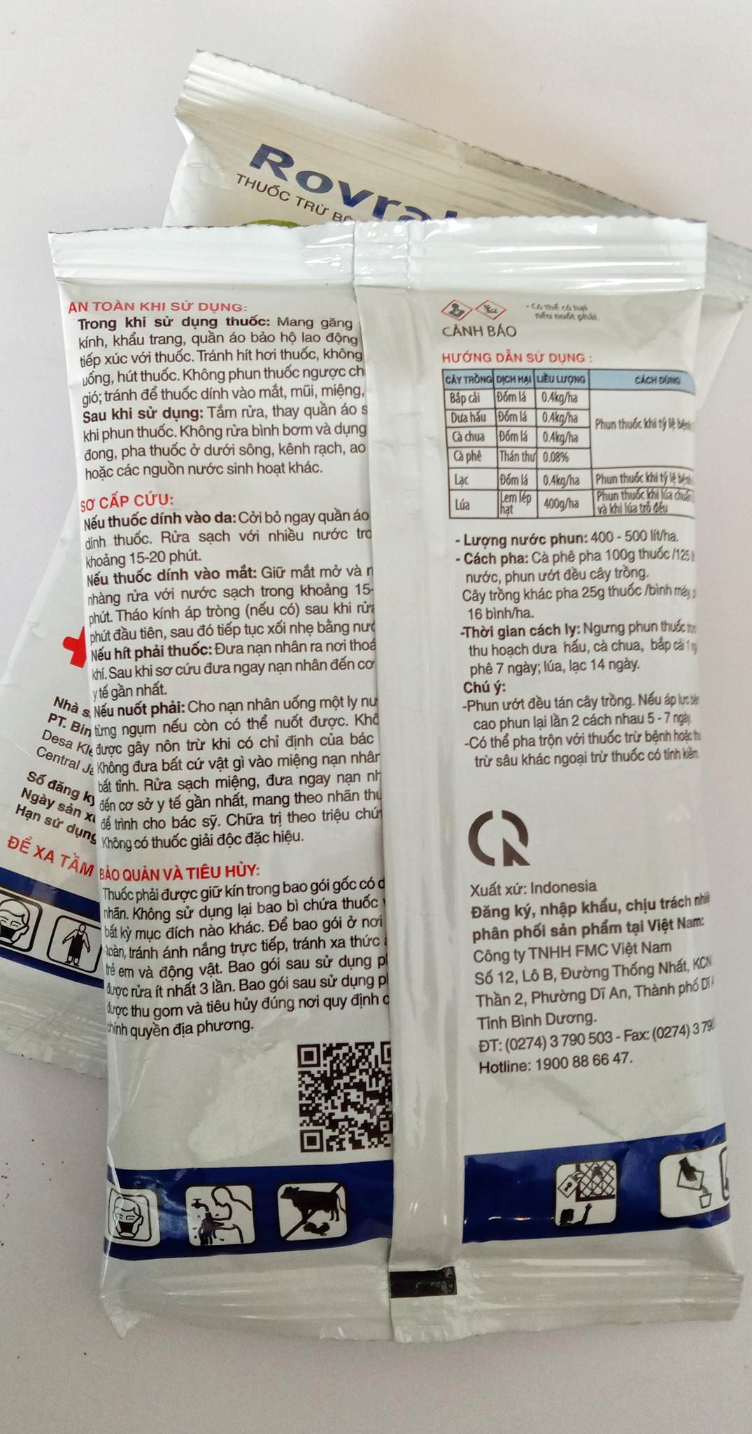 Thuốc trừ bệnh ROVRAL 50WP gói 100g
