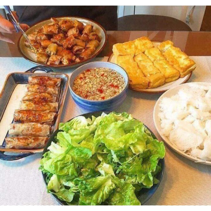Lá ram cuốn hà tính- bánh ram gói 100 lá.14a.đtvm
