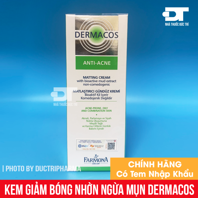 Kem giảm bóng nhờn ngừa mụn farmona dermacos anti acne matting cream 50ml - kem kháng khuẩn ngừa mụn, cam kết hàng đúng mô tả, chất lượng đảm bảo an toàn đến sức khỏe người sử dụng