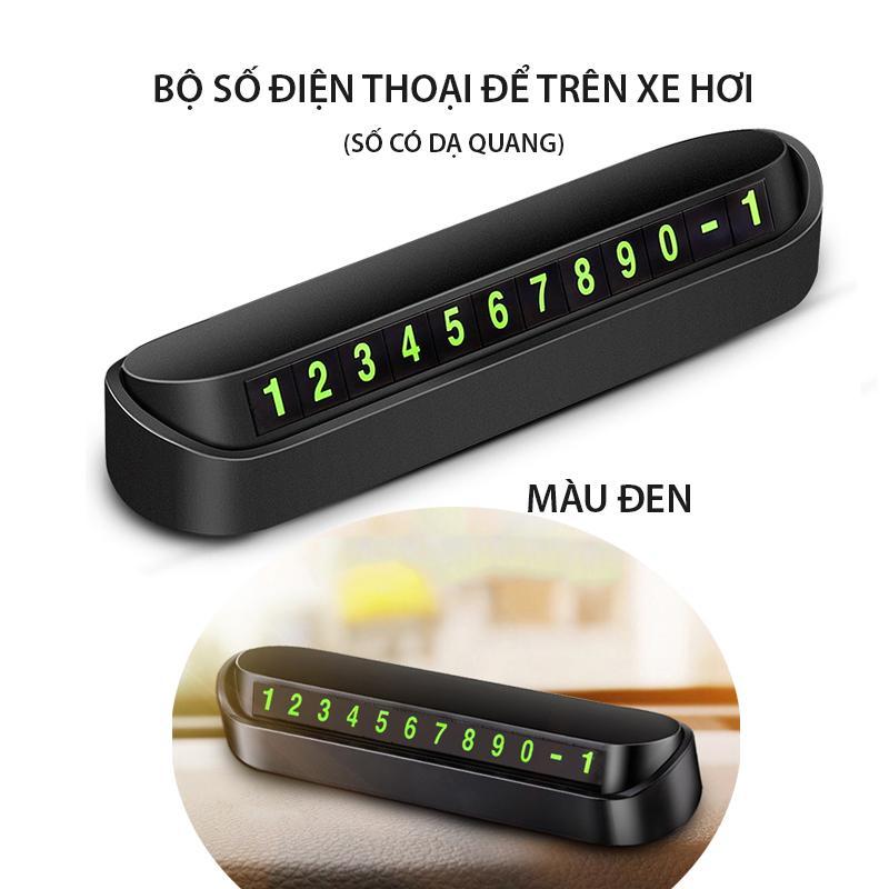 Bảng số điện thoại phản quang gắn taplo ô tô, xe hơi Y-428