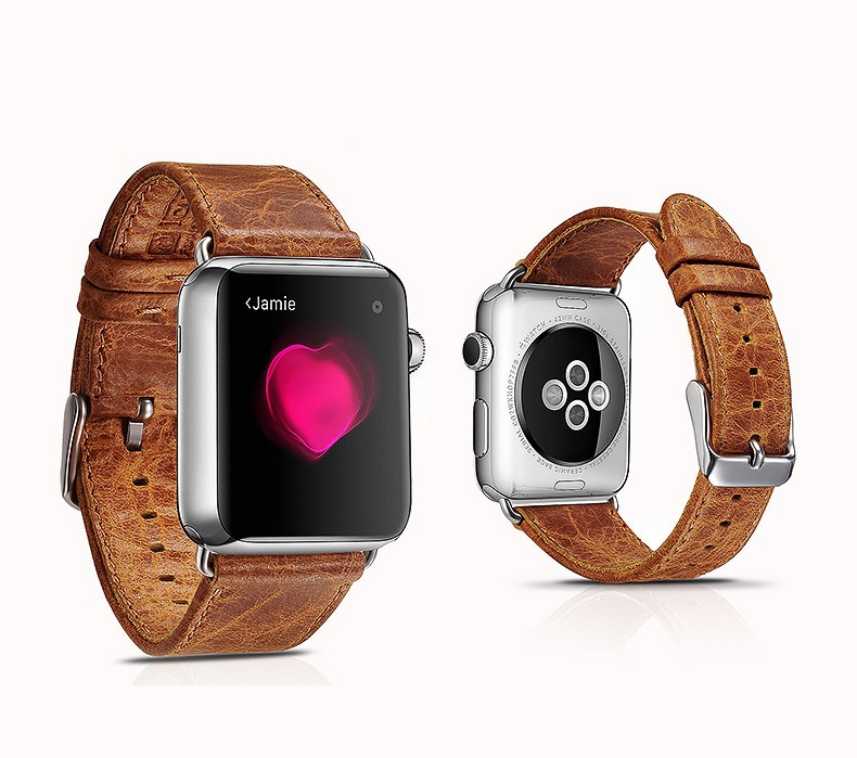Dây da thật cao cấp Icarer cho Apple Watch