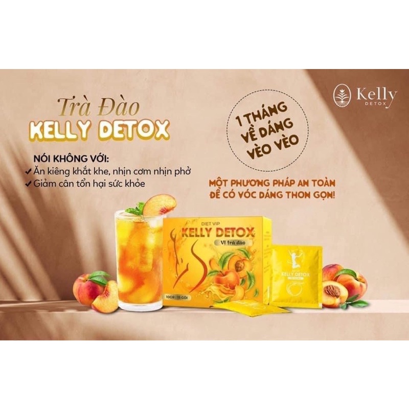 Trà đào giảm cân Kelly chính hãng