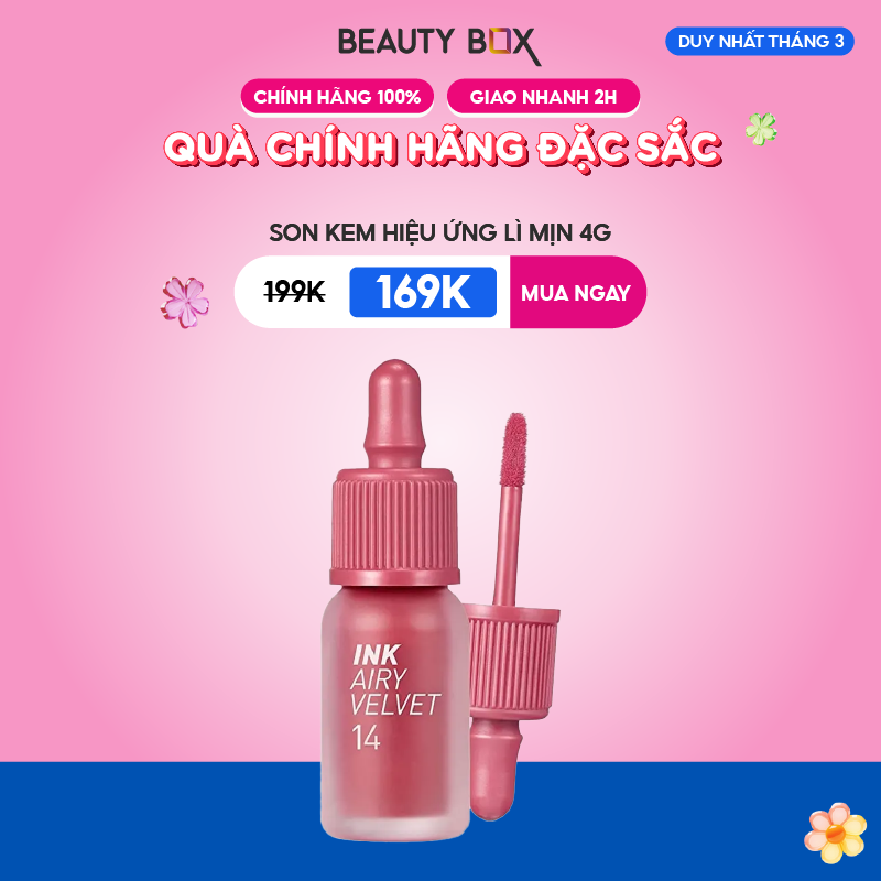 [Săn Sale]Son Kem Lì Peripera Ink Airy Velvet 4g