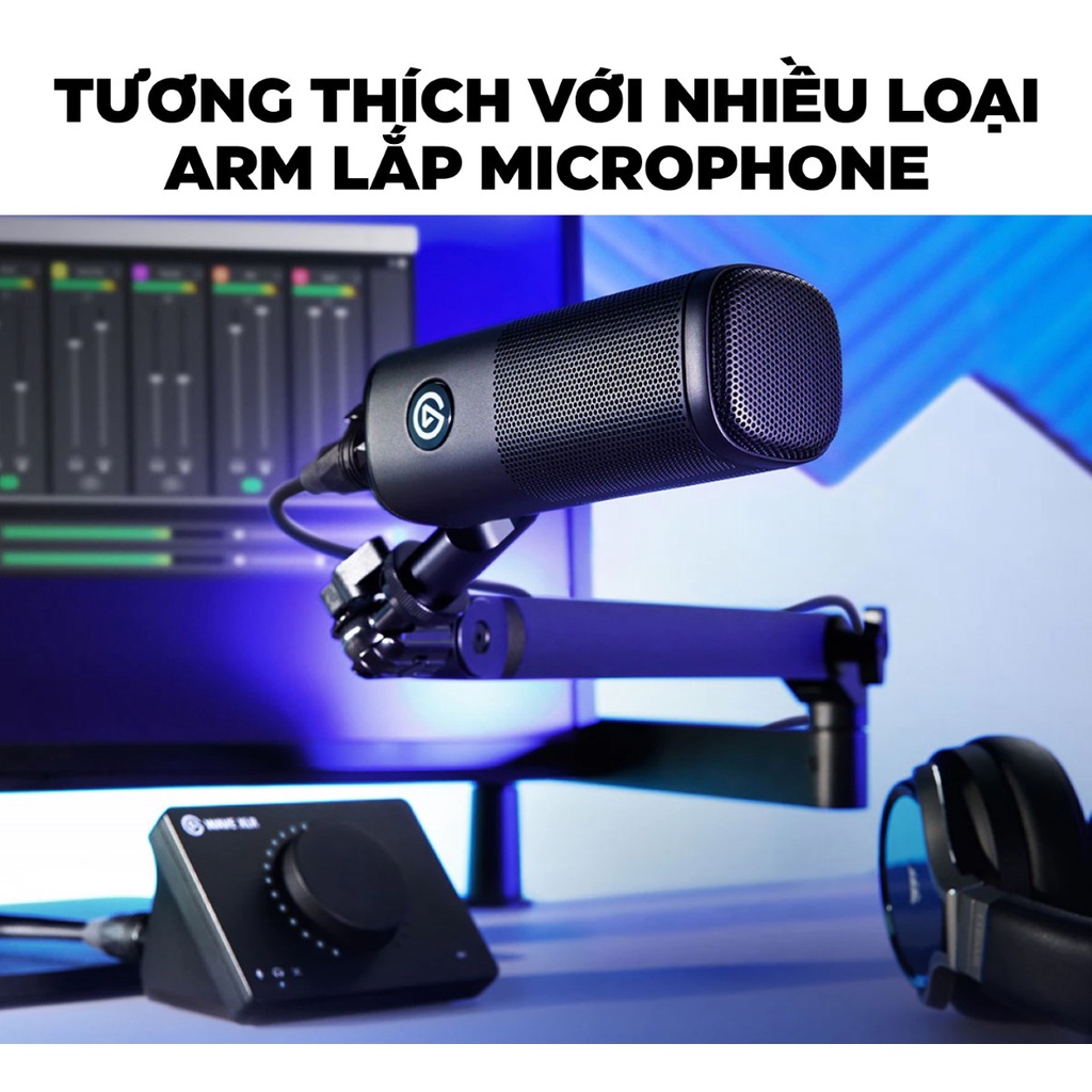 Microphone Elgato Wave DX (10MAH9901) - Tương thích nhiều arm cắm microphone