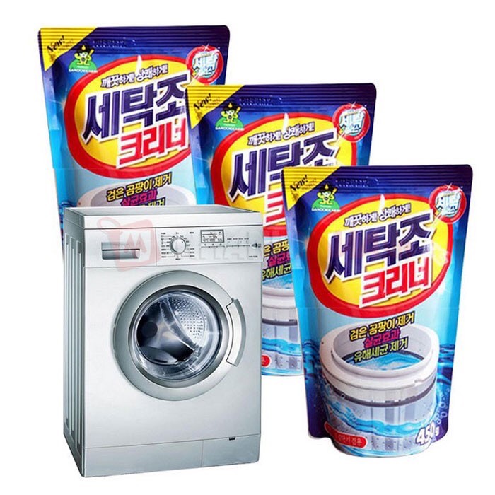 COMBO 2 GÓI Bột tẩy lồng vệ sinh máy giặt Hàn Quốc Hàng chuẩn