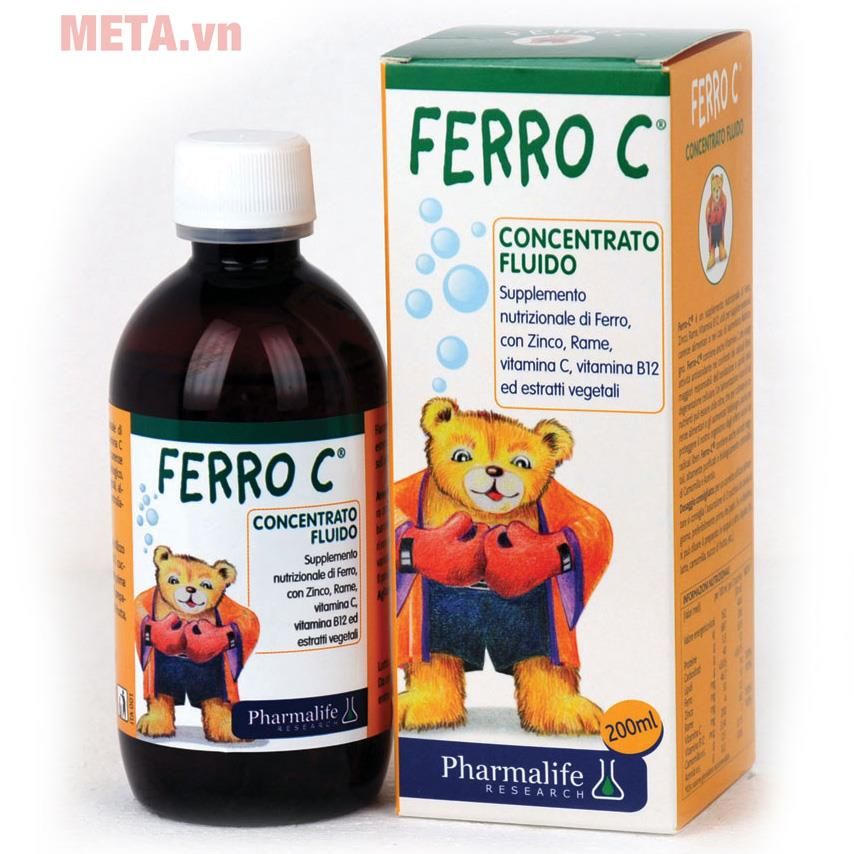 FERRO C BIMBI - Bổ sung sắt, kẽm, vitamin C cho bé