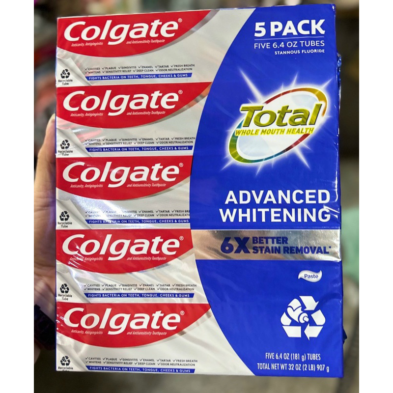 Kem đánh răng Colgate Total Advanced Whitening(181g) của Mỹ.