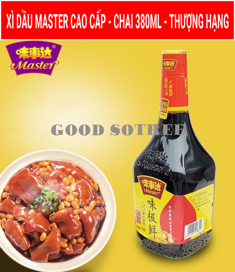 Xì Dầu Master Cao Cấp, Thơm Ngon Thượng Hạng Chai 380ml