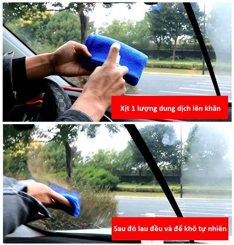 Chai Xịt Phủ Nano Chống Nước Kính Lái Ô Tô Tạo Hiệu Ứng Lá Sen CarPro M-8008 Dung Tích 100ml