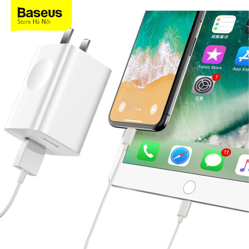 Củ sạc Baseus Quick Charge Sạc nhanh 5V/3A cho iphone samsung