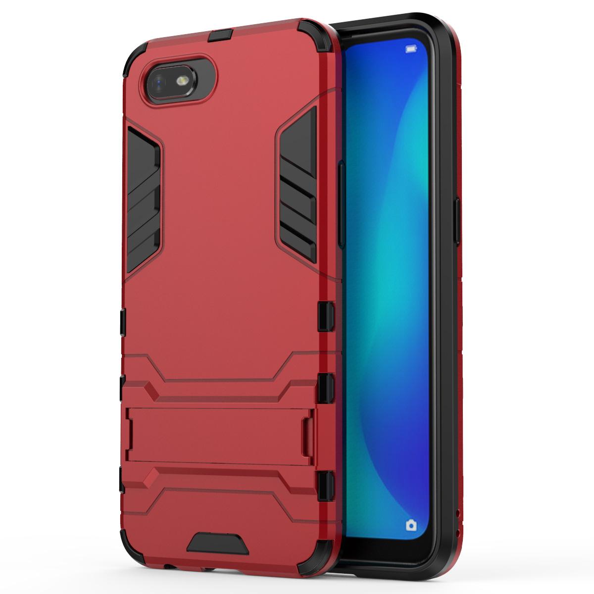 Ốp lưng chống sốc Iron Man Realme C2, chân chống lưng máy tiện lợi, bo viền mặt trước máy 360 độ