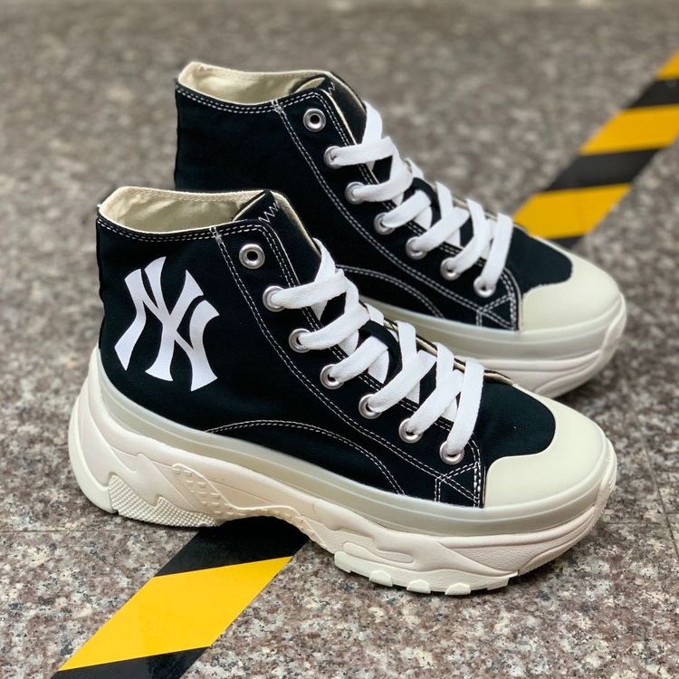 Giày Sneaker MLB Chunky High New York Yankees Black ( Full box)