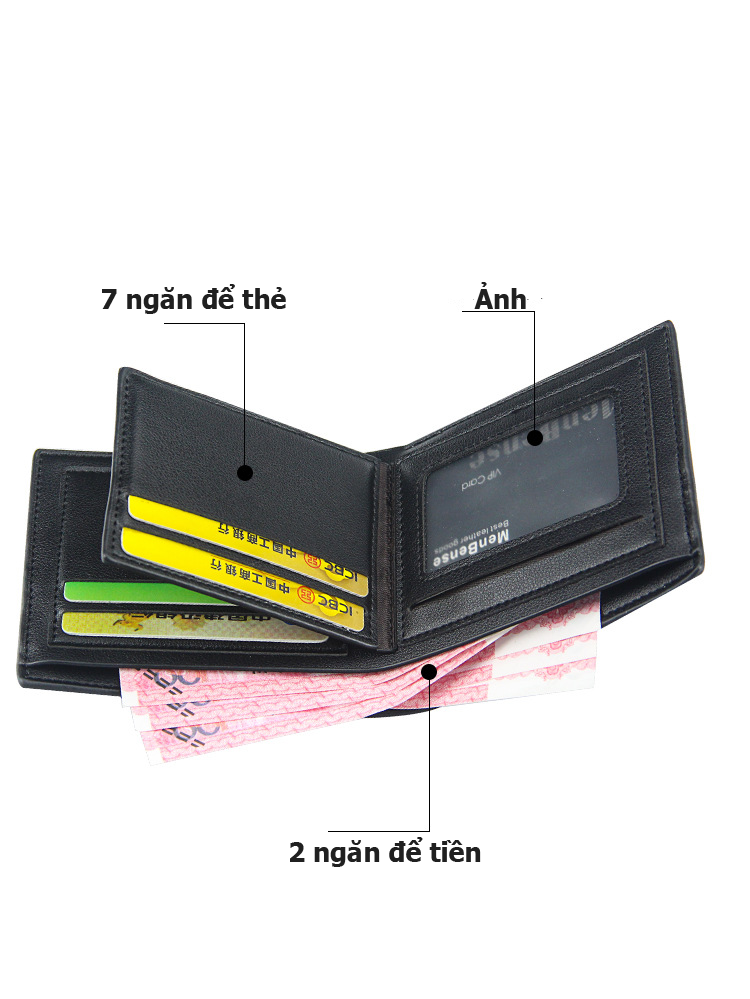 Bóp da nam,ví da nam cao cấp MENBENSE TX00312