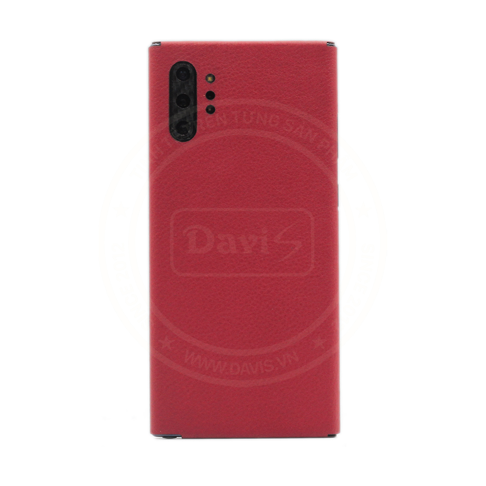 Dán da full viền Galaxy Note 10 Plus , làm từ da bò thật cao cấp - Chính hãng Davis