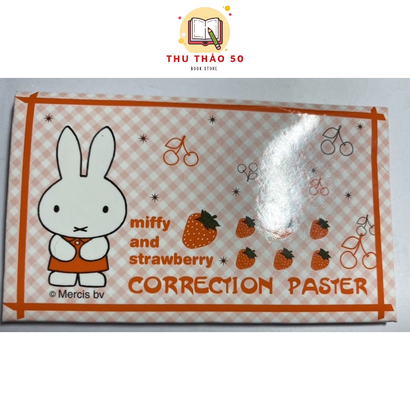 Giấy xoá dán con thỏ Miffy: 1 tép.