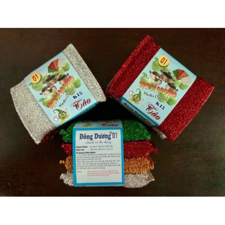 [HCM]Combo 2 cục cước rửa chén bát Đông Dương loại 1( 8 miếng )