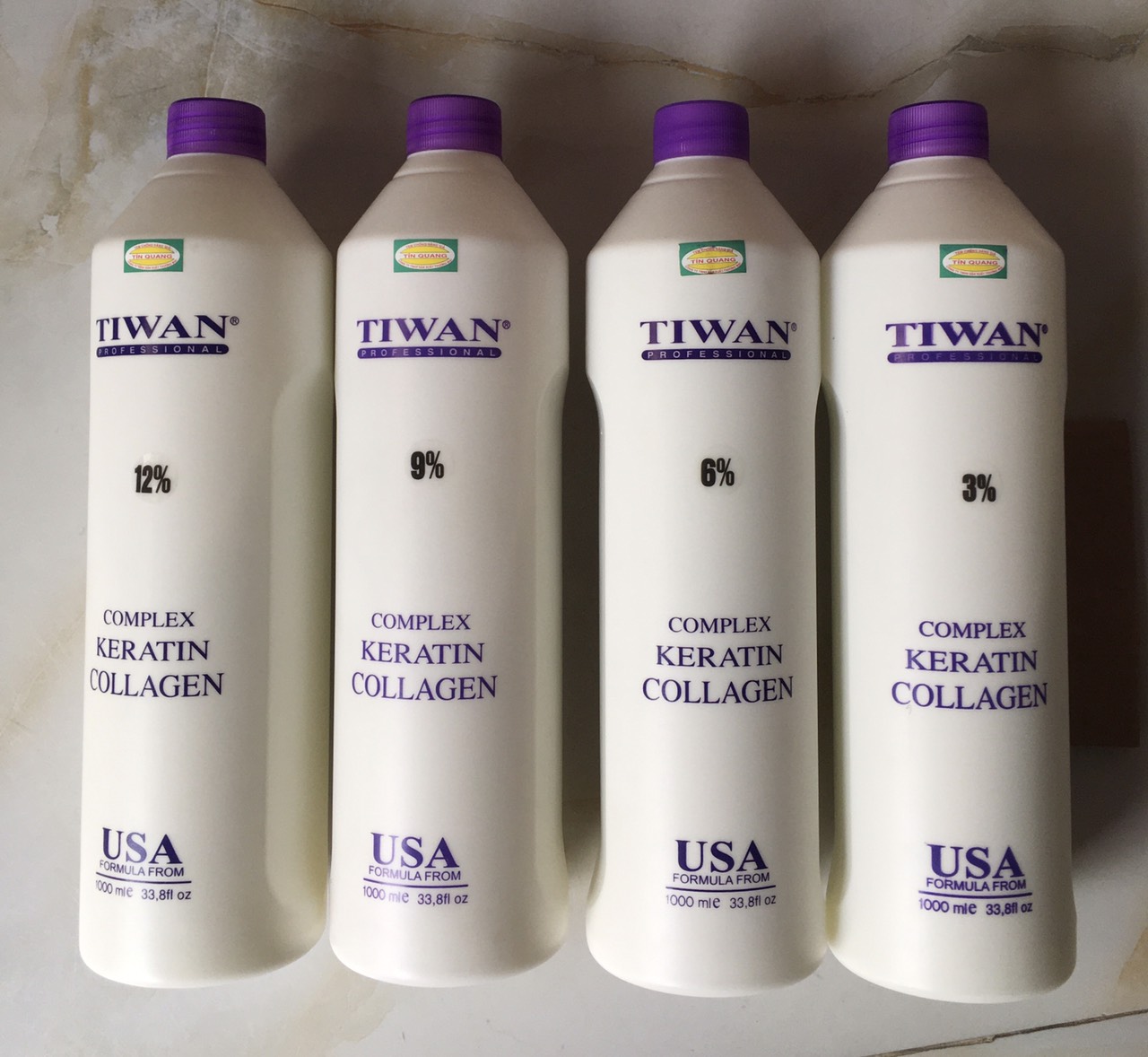 Oxy trợ nhuộm Collagen tiwan 1000ml ( 3%, 6%, 9%, 12% )
