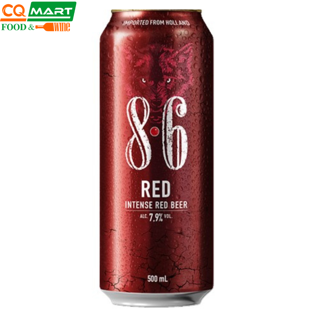 Bia 8.6 RED 7.9% Lon 500ml
