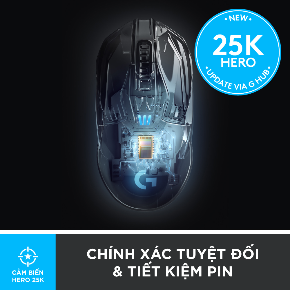 Chuột game không dây LIGHTSPEED Logitech G903 Hero