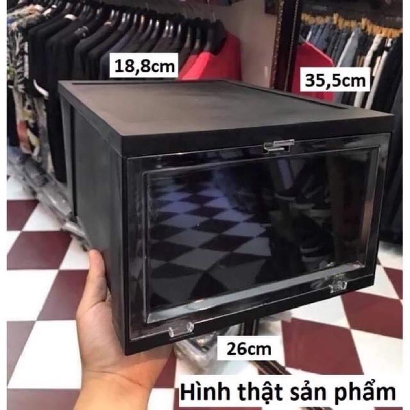 Hộp đựng giầy nhựa trong size lớn Việt Nhật