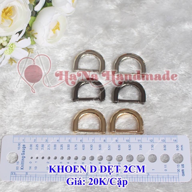 Khoen d dẹt / d dẹp 2cm 20k/cặp
