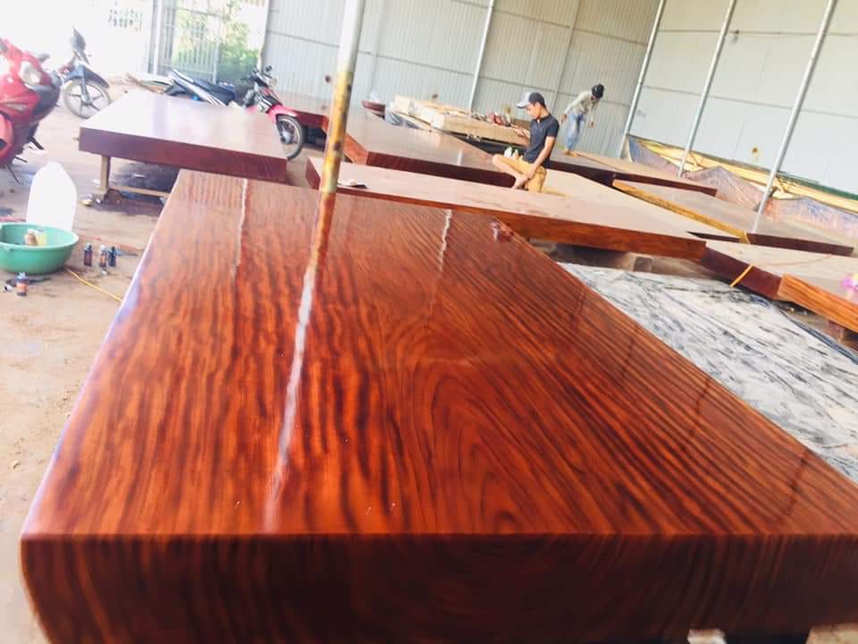 Sập Chiếu Ngựa Cẩm Hồng Nguyên Khối 2m2 x 2m8 x 20