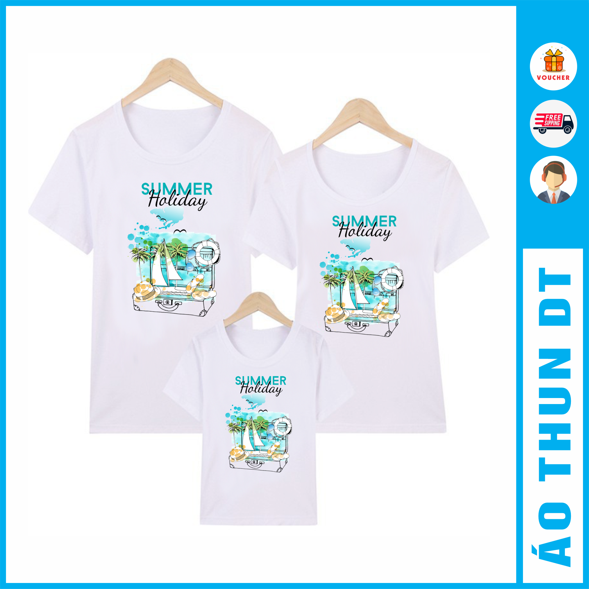 Áo thun Summer Holiday đi biển