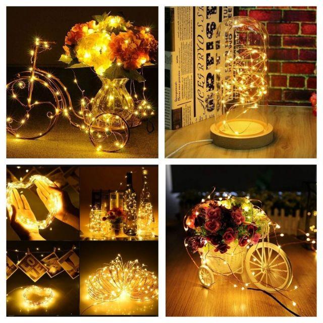 Dây Đèn LED Đom Đóm Fairy Light 5/10/20M Dùng Cổng USB