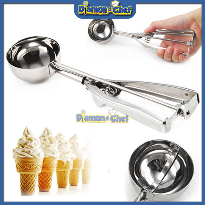 Dụng cụ múc kem inox 4cm