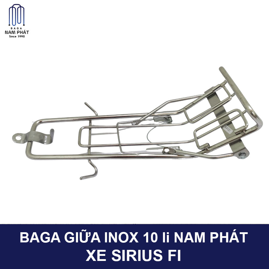 Ba ga giữa 10 li Sirius FI Inox 7 Màu Titan Baga Lượn Si rút FI