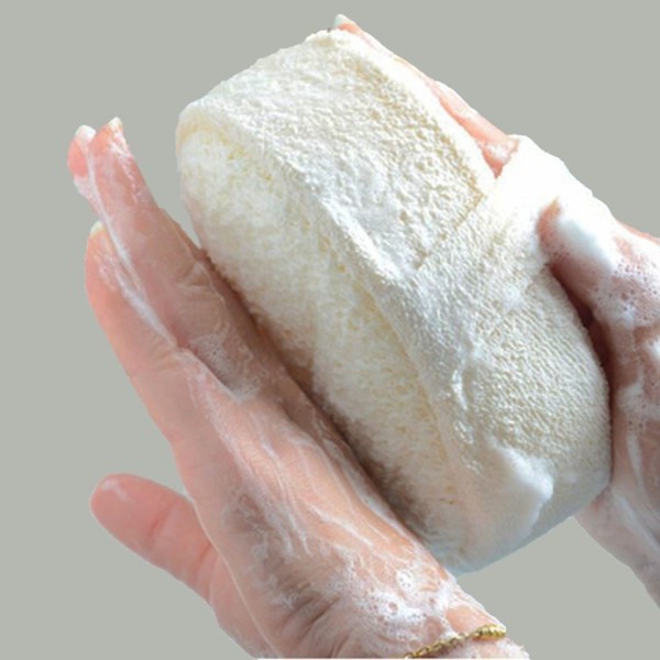 [HCM]Bông tắm xơ mướp chất liệu từ thiên nhiên - Dụng cụ massage nhập khẩu