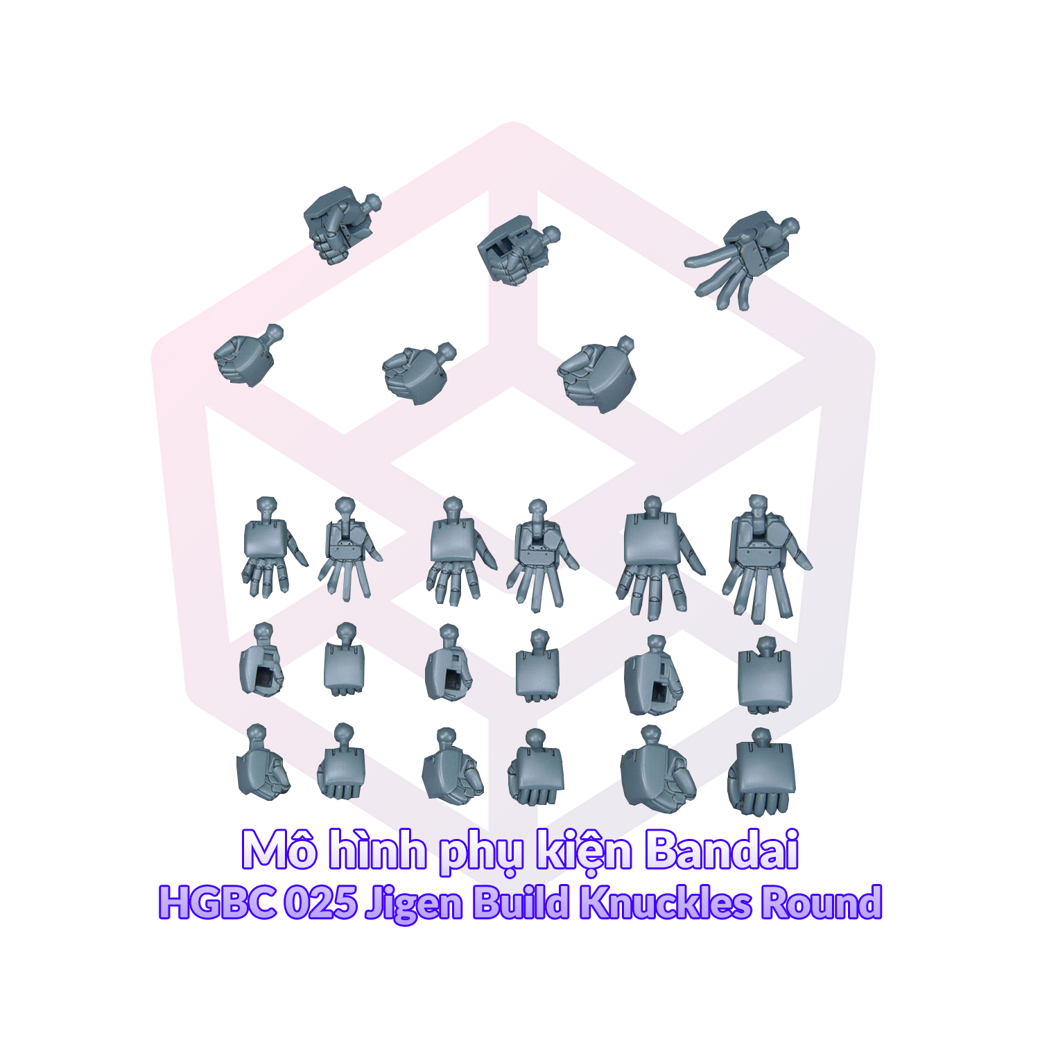 Mô hình phụ kiện bandai hgbc 025 jigen build knuckles round 1/144