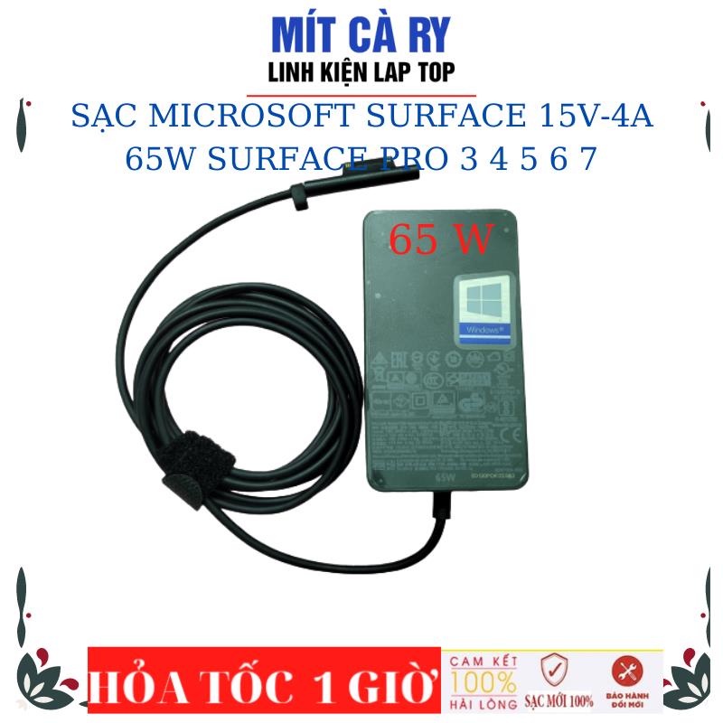 SẠC MICROSOFT SURFACE 15V-4A-65W SURFACE PRO 3 4 5 6 7 MICROSOFT SURFACE 1706 Surface Book Surface Laptop